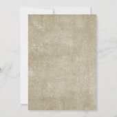 Vintage Hochzeitsempfehlung für Sonnenblumen Einladung (Rückseite)