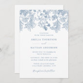 Vintage Hochzeitsfeier Einladung (Vorne/Hinten)