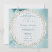 Vintage Hochzeitsfeier Einladung (Rückseite)