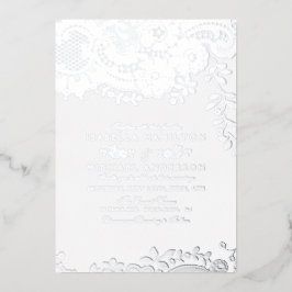 Vintage Hochzeitsfeier Folieneinladung