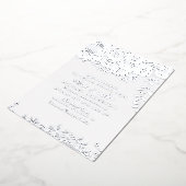 Vintage Hochzeitsfeier Folieneinladung (Gedreht)