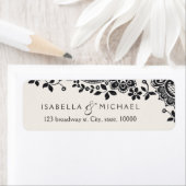 Vintage Hochzeitsfeier in Schwarz Rücksendeadresse (Insitu)