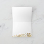 Vintage Hochzeitsfeier mit Gold-Rose Danke (Innenseite)