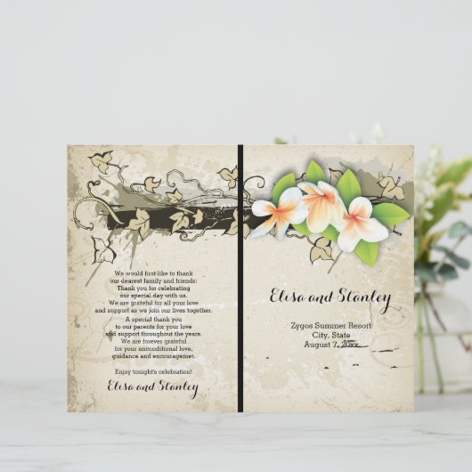 Vintage Hochzeitsfeier und Efeu (Stehend Vorderseite)