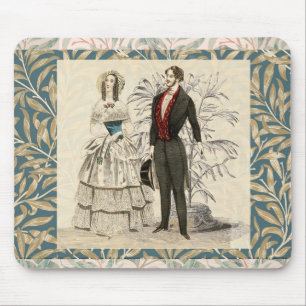 Vintage- Hochzeitsillustration aus dem viktorianis Mousepad