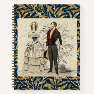 Vintage- Hochzeitsillustration aus dem viktorianis Notizblock