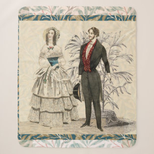 Vintage- Hochzeitsillustration aus dem viktorianis Sherpadecke