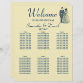 Vintage Hochzeitskarte (Vorne/Hinten)