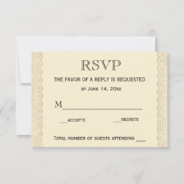 Vintage Hochzeitskirschblüten RSVP-Karte RSVP Karte