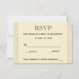 Vintage Hochzeitskirschblüten RSVP-Karte RSVP Karte