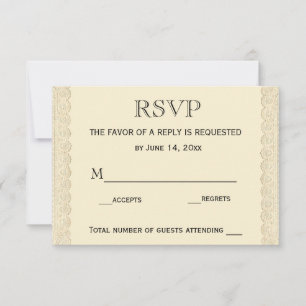 Vintage Hochzeitskirschblüten RSVP-Karte RSVP Karte