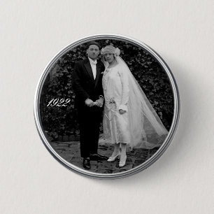 Vintage-Hochzeitsknopf Button