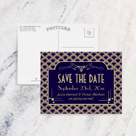Vintage Hochzeitskollektion Art Déco Gatsby von 19 Ankündigungspostkarte