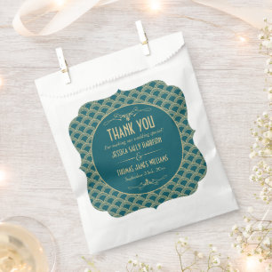 Vintage Hochzeitskollektion Art Déco Gatsby von 19 Geschenktütchen