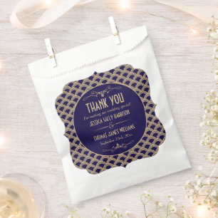 Vintage Hochzeitskollektion Art Déco Gatsby von 19 Geschenktütchen