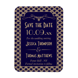 Vintage Hochzeitskollektion Art Déco Gatsby von 19 Magnet