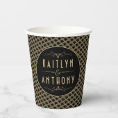 Vintage Hochzeitskollektion Art Déco Gatsby von 19 Pappbecher (Vorderseite)