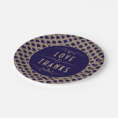 Vintage Hochzeitskollektion Art Déco Gatsby von 19 Pappteller (Schrägansicht)