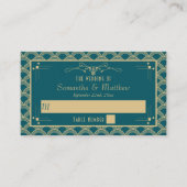 Vintage Hochzeitskollektion Art Déco Gatsby von 19 Platzkarte (Vorderseite)