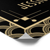 Vintage Hochzeitskollektion Art Déco Gatsby von 19 Poster (Ecke)