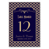 Vintage Hochzeitskollektion Art Déco Gatsby von 19 Tischnummer (Rückseite)