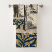 Vintage Hochzeitskunst von 1844 Badhandtuch Set (Insitu)