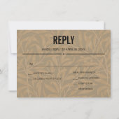 Vintage Hochzeitskunst von 1844 Einladung (Rückseite)