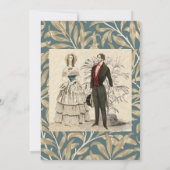 Vintage Hochzeitskunst von 1844 Einladung (Rückseite)