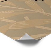 Vintage Hochzeitskunst von 1844 Poster (Ecke)