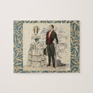 Vintage Hochzeitskunst von 1844 Puzzle