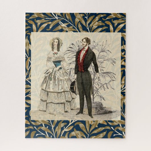Vintage Hochzeitskunst von 1844 Puzzle (Vertikal)