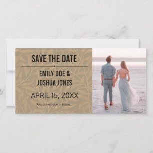 Vintage Hochzeitskunst von 1844 Save The Date