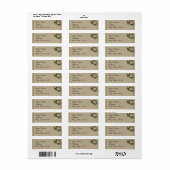 Vintage Hochzeitsmarke Gardenia (Vorne)