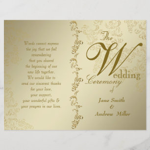 Vintage Hochzeitsprogramme
