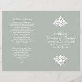 Vintage Hochzeitsprogramme für Ornamente (Vorderseite)