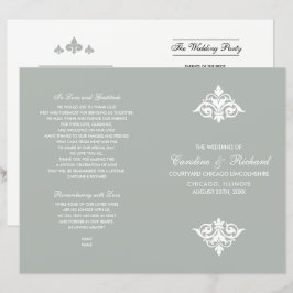 Vintage Hochzeitsprogramme für Ornamente