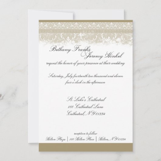 Vintage Hochzeitsreise Einladung (Vorderseite)