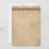 Vintage Hochzeitsreise Einladung (Rückseite)