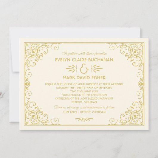 Vintage Hochzeitsreise mit dem Ausland Einladung (Vorderseite)