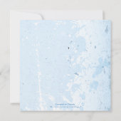 Vintage Hochzeitsreise mit Efeu Einladung (Rückseite)