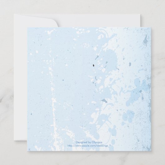 Vintage Hochzeitsreise mit Efeu Einladung (Rückseite)