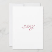 Vintage Hochzeitsreise mit Flora und Fauna Einladung (Rückseite)