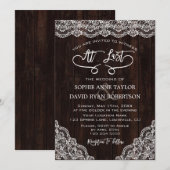 Vintage Hochzeitssonne Einladung (Vorne/Hinten)