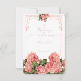Vintage-Hochzeitstafel - Platzkarte