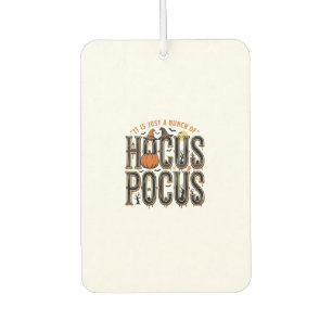 Vintage-Hocus-Pocus-Halloween-Kürbis-Shirt-Design Autolufterfrischer