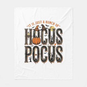 Vintage-Hocus-Pocus-Halloween-Kürbis-Shirt-Design Fleecedecke