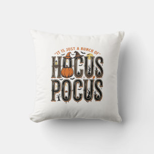 Vintage-Hocus-Pocus-Halloween-Kürbis-Shirt-Design Kissen
