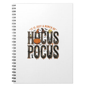 Vintage-Hocus-Pocus-Halloween-Kürbis-Shirt-Design Notizblock