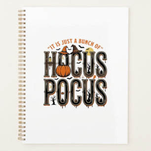 Vintage-Hocus-Pocus-Halloween-Kürbis-Shirt-Design Planer