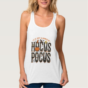 Vintage Hocus Pocus Halloween-Kürbis-Shirt-Design Tank Top